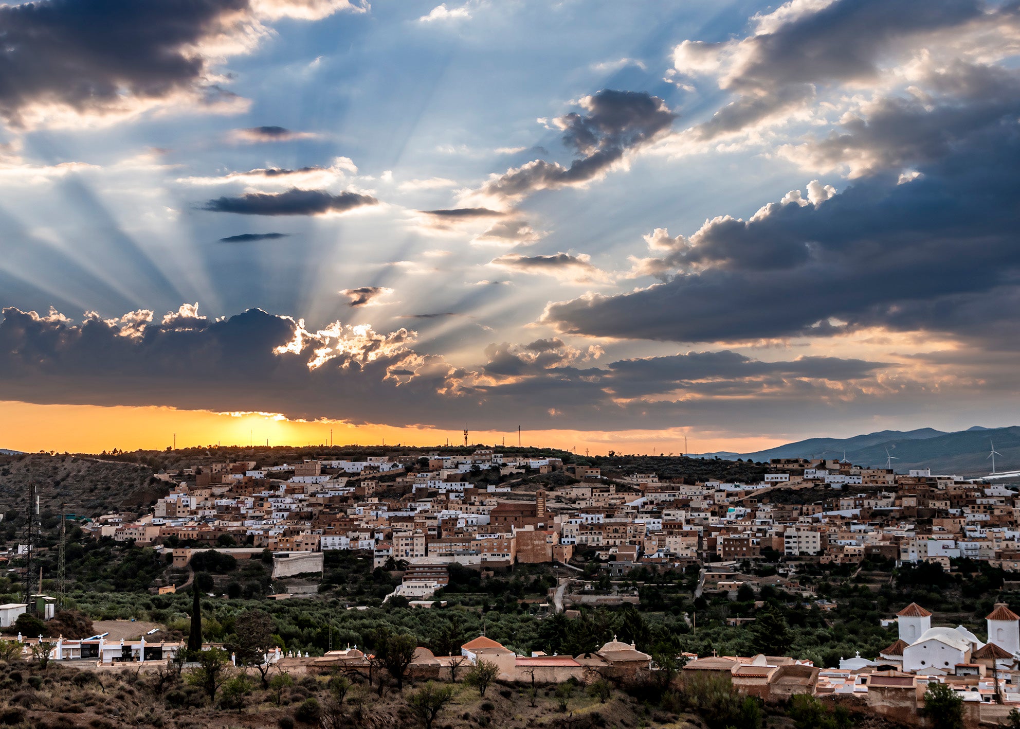 Atardecer en Abla